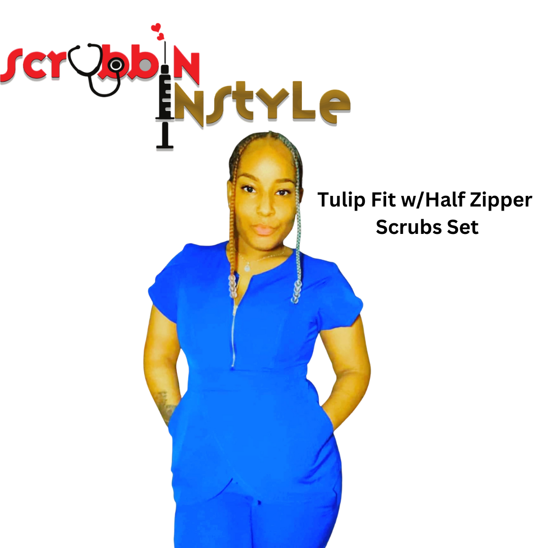 Tulip Fit w/Half Zipper Scrubs Set